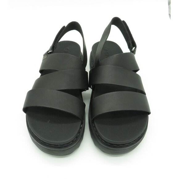 Sperry Womens Black Strappy Platform Sandals Adjustable Ankle Strap 6 NEW - Picture 2 of 8